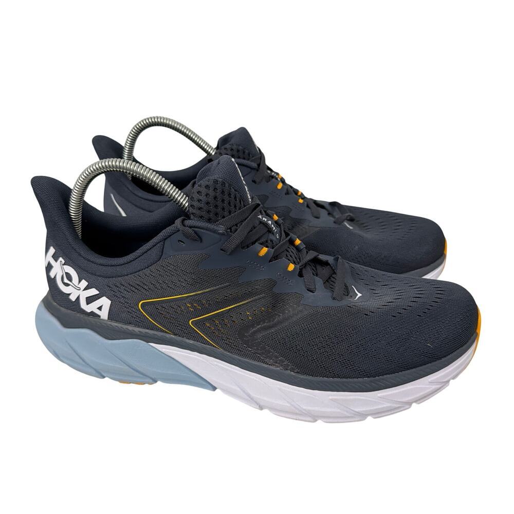 Hoka One One Arahi 5 Shoes Mens Size 12 D Running Sneakers Navy White